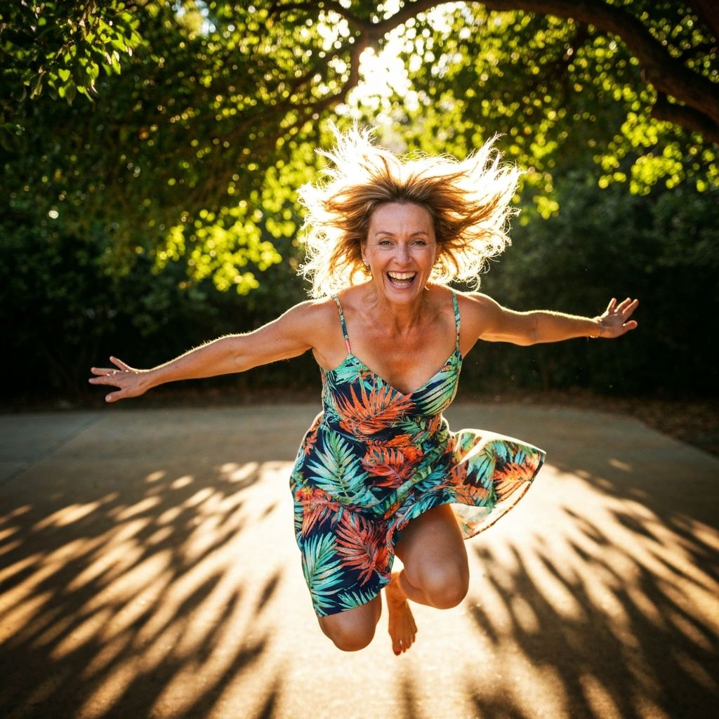 Человек в движении с энергией