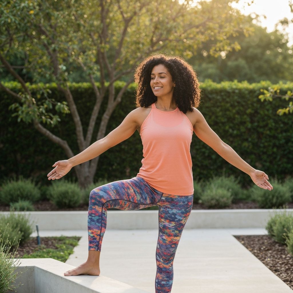 Здоровая женщина в природе